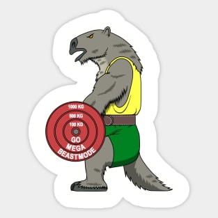 Go Mega(therium)BeastMode Sticker